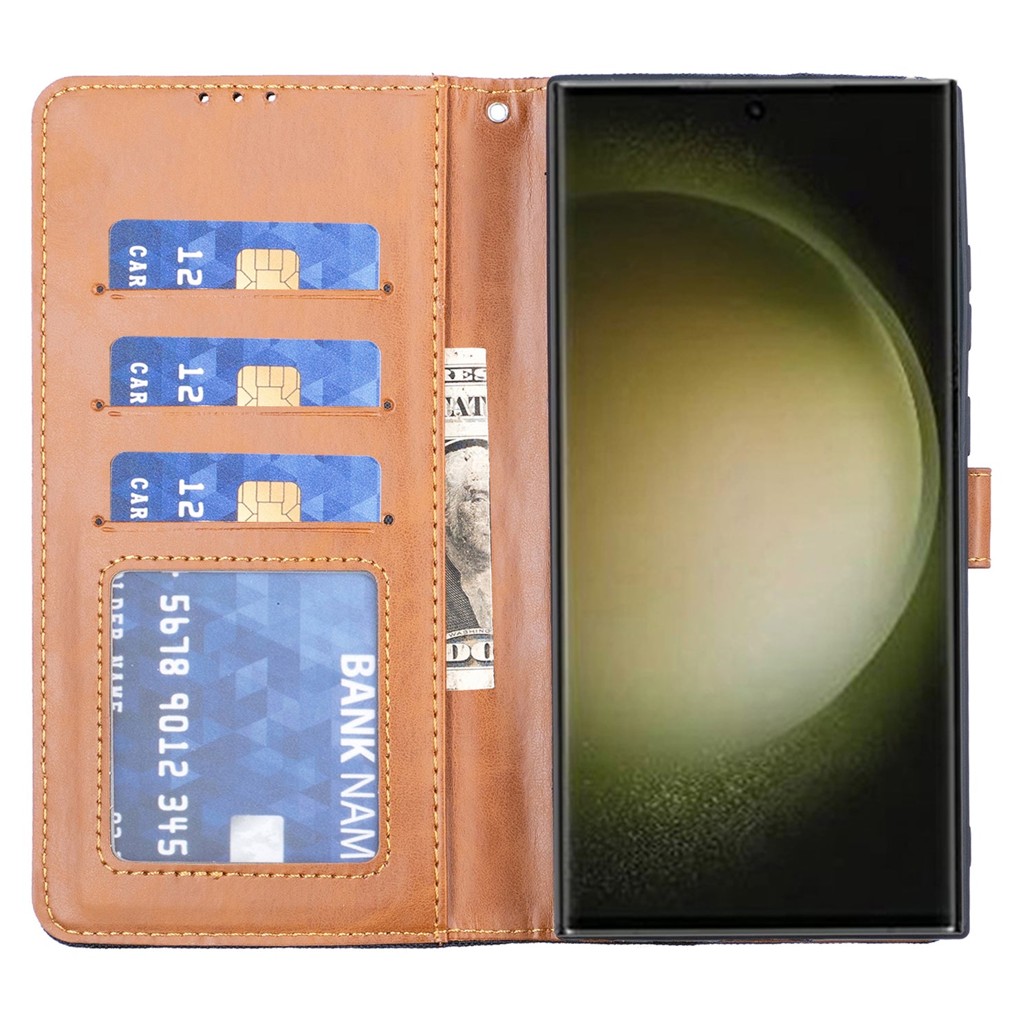 For Samsung Galaxy S23 Ultra PU Leather Stand Case Jeans Cloth Wallet Protective Phone Cover For Samsung Galaxy S23 Ultra PU Leather Stand Case Jeans Cloth Wallet Protective Phone Cover
